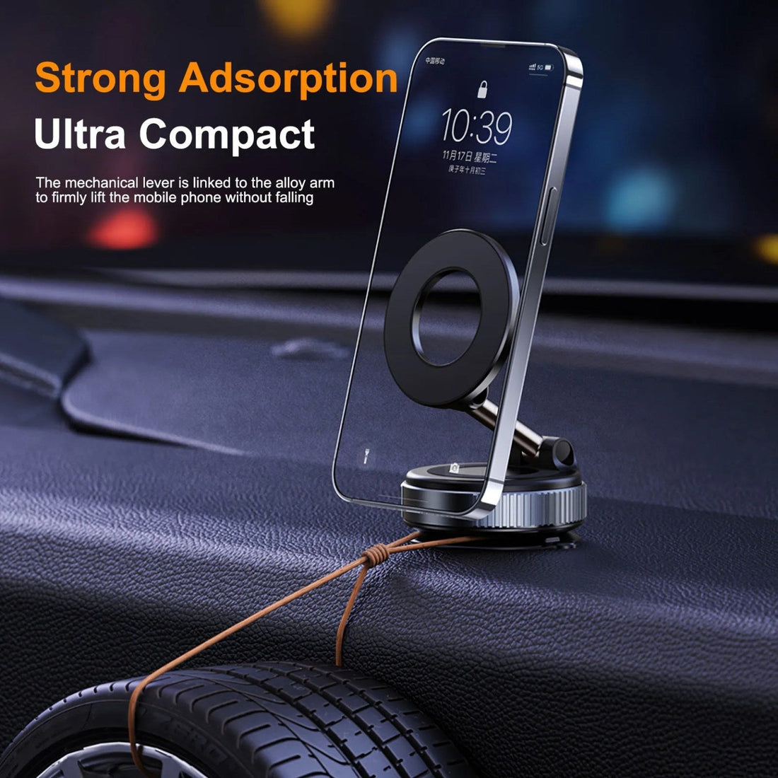 🔥Buy More Save More🔄360° Adjustable Vacuum Magnetic Phone Holder📱🚗